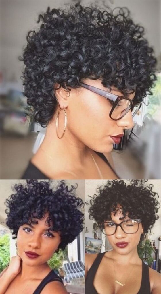 15 Ideias de Cabelos Cacheados Curtos Com Franja - Cabelo Curto