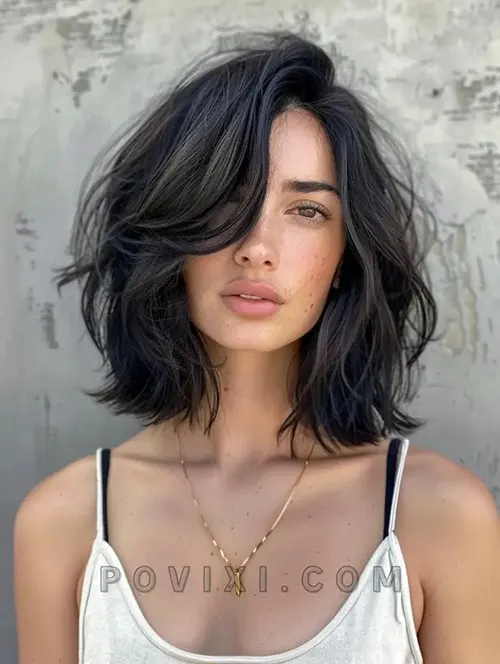 Ideia de Corte Chanel Para Cabelos Ondulados Ideia de Corte Chanel Para Cabelos Ondulados