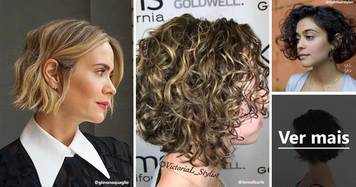 20 Inspirações de Corte Chanel para Valorizar Cabelos Ondulados