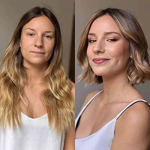 Ideia de Corte Para Rosto Quadrado: Adorável Transformação do Bob Ideia de Corte Para Rosto Quadrado: Adorável Transformação do Bob