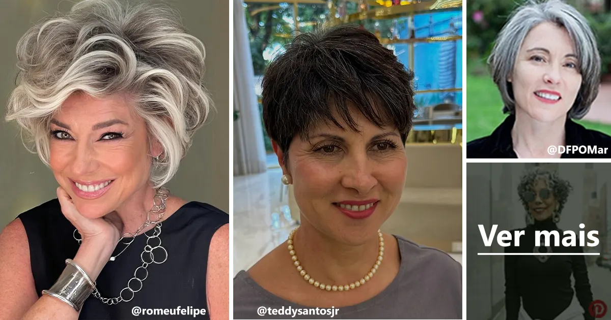 15 Sugestões de Cortes de Cabelo para Mulheres com 60 Anos