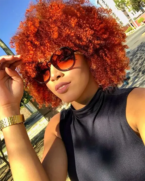 Ideia de Tom de Ruivo Para Cabelo Crespo Ideia de Tom de Ruivo Para Cabelo Crespo