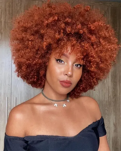 Ideia de Tom de Ruivo Para Cabelo Crespo Ideia de Tom de Ruivo Para Cabelo Crespo