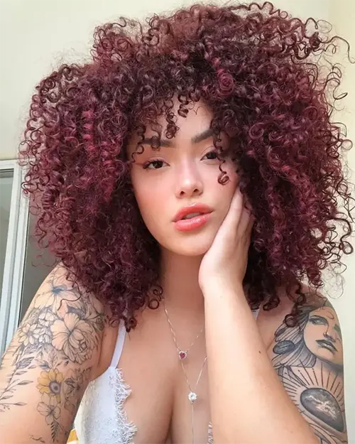 Ideia de Tom de Ruivo Para Cabelo Crespo Ideia de Tom de Ruivo Para Cabelo Crespo