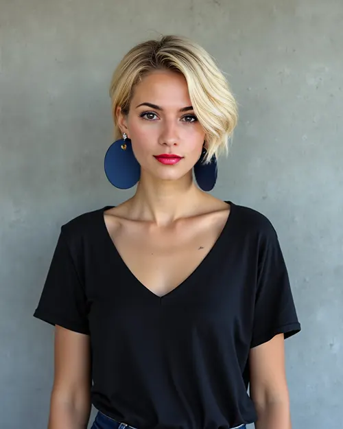 Exemplo de Corte de Cabelo Curto Para Loira. Exemplo de Corte de Cabelo Curto Para Loira.