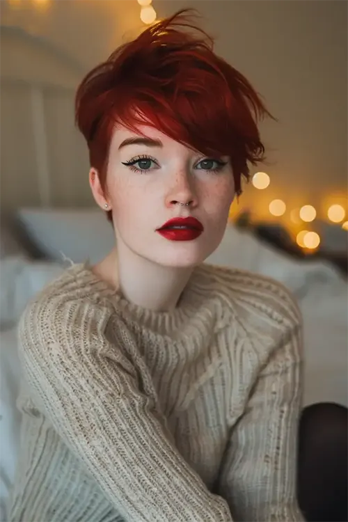 Foto de Corte de Cabelo Curto Para Ruiva