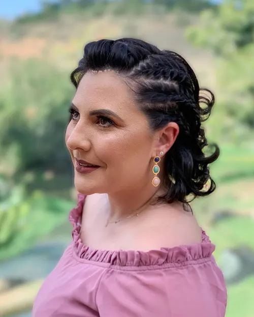 Foto de um Penteado Para Cabelo Curto Foto de um Penteado Para Cabelo Curto