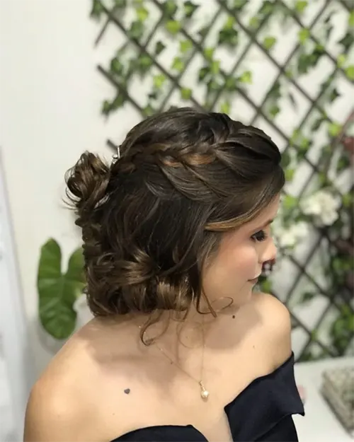 Foto de um Penteado Para Cabelo Curto Foto de um Penteado Para Cabelo Curto