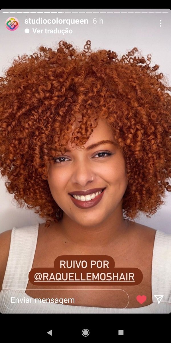 16 Fotos de Tons de Ruivo Para Cabelos Crespos