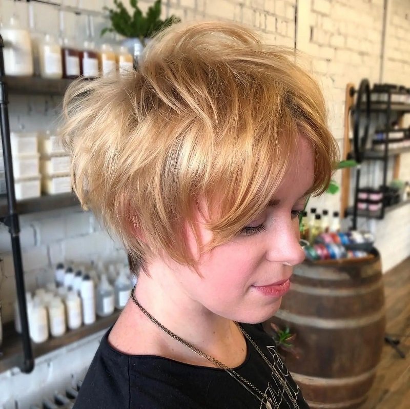 Pixie Texturizado Loiro Mel Pixie Texturizado Loiro Mel