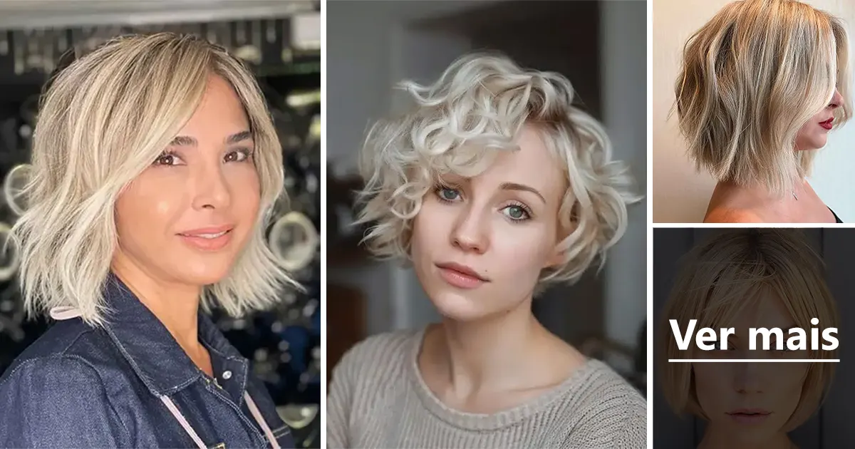 Cabelo Curto Loiro: Inspire-se com 25 Estilos Modernos.