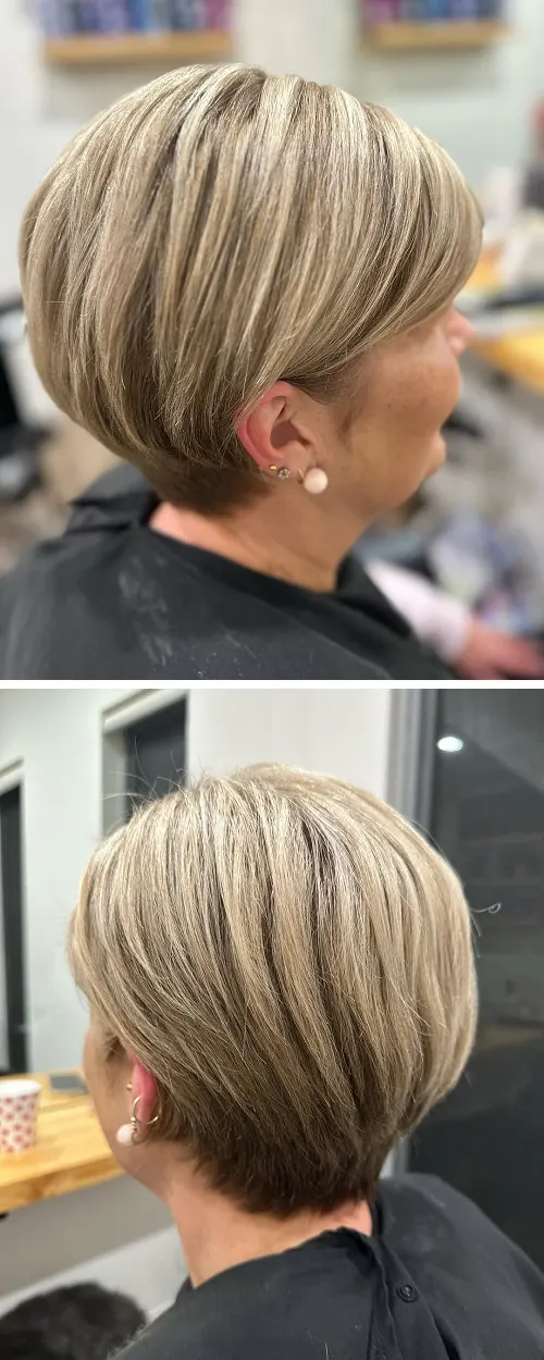 Sugestão de Corte Curto Para Cabelo Grosso: Pixie Loiro em Camadas para Cabelos Grossos. Sugestão de Corte Curto Para Cabelo Grosso: Pixie Loiro em Camadas para Cabelos Grossos.