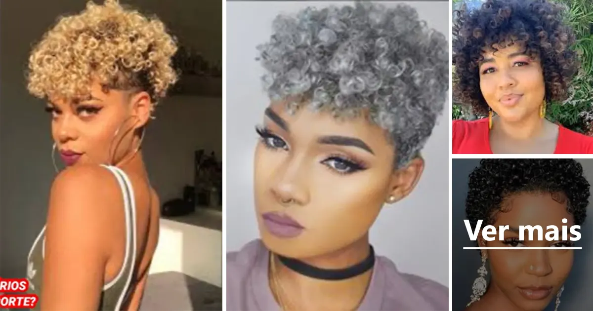 30 Cortes Curtos Modernos Para Cabelos Cacheados - Cabelo Curto