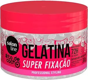 #todecacho Gelatina Super Fixação 300g, Salon Line