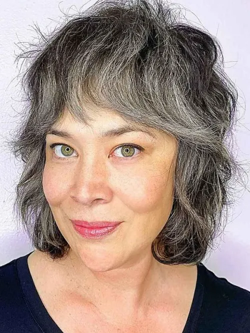 Maravilhoso Corte de Cabelo Curto Para Mulher com 60 Anos ou Mais: Corte Wolf