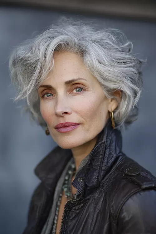 Foto de um Corte Messy Hair Feminino ou Corte Bagunçado Foto de um Corte Messy Hair Feminino ou Corte Bagunçado