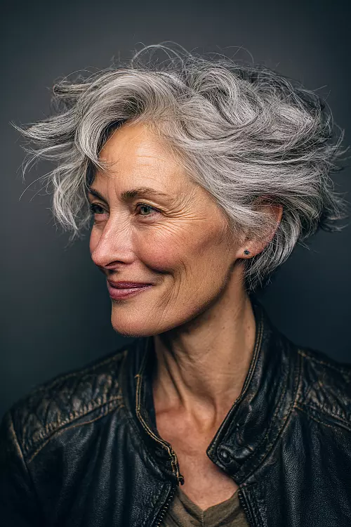 Foto de um Corte Messy Hair Feminino ou Corte Bagunçado Foto de um Corte Messy Hair Feminino ou Corte Bagunçado