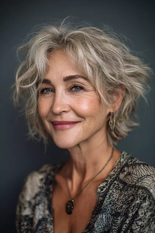 Foto de um Corte Messy Hair Feminino ou Corte Bagunçado Foto de um Corte Messy Hair Feminino ou Corte Bagunçado