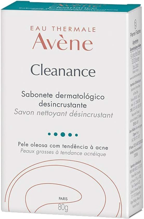 Sabonete Cleanance Barra, 80 G, Avéne Os 7 Melhores Sabonetes Para Acne