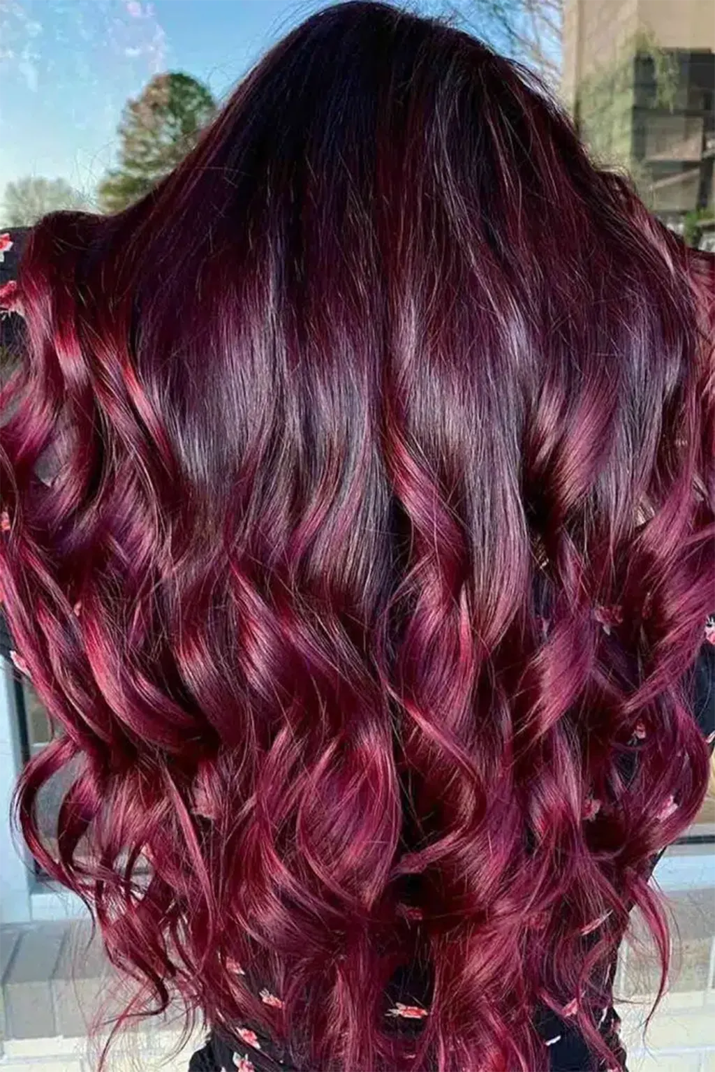 Ideia Impressionante de Cor de Cabelo Vinho Tinto