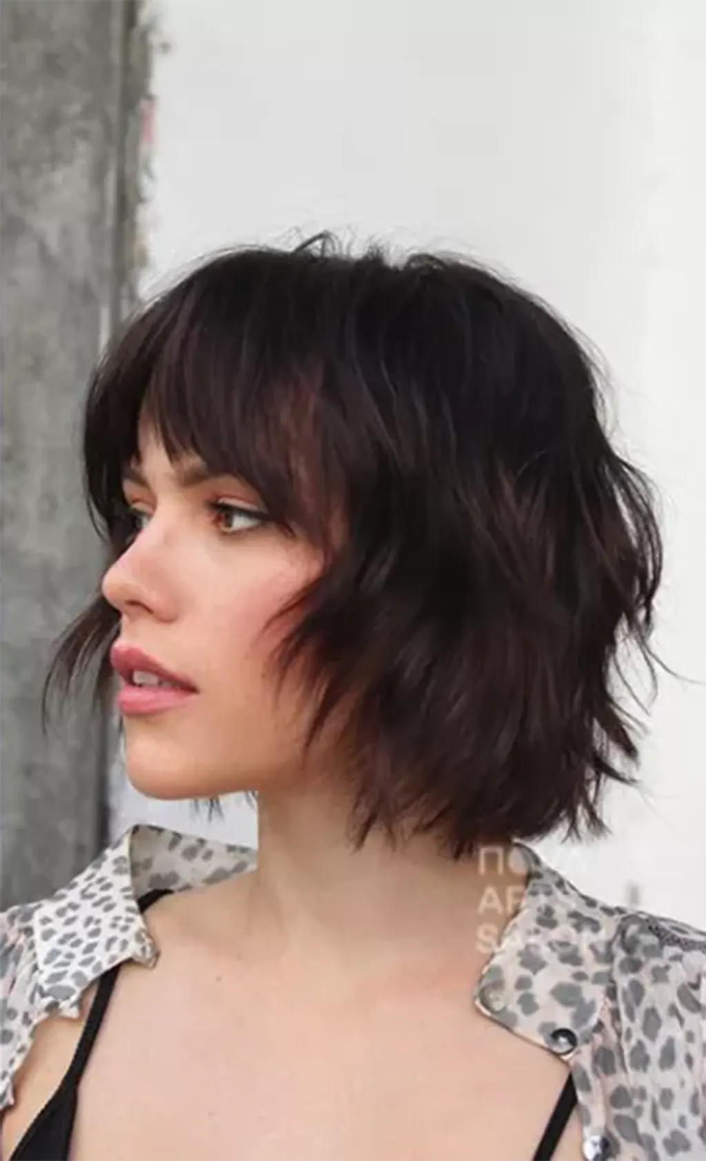 Shaggy Bob na Altura do Queixo Excelente Corte de Cabelo Curtinho Moderno