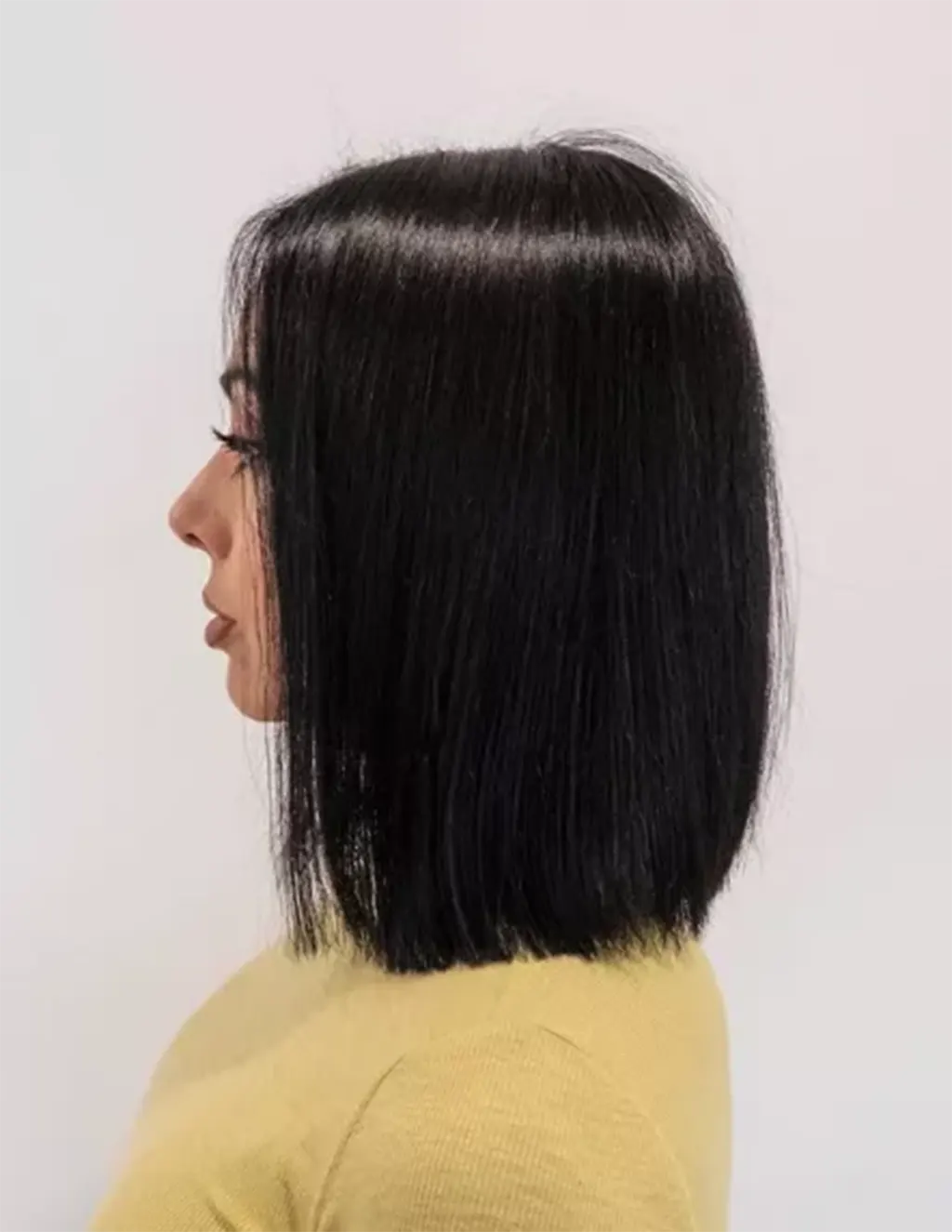 Long Bob Brilhante como Cristal Fantástico Corte de Cabelo Curto da Moda Atual