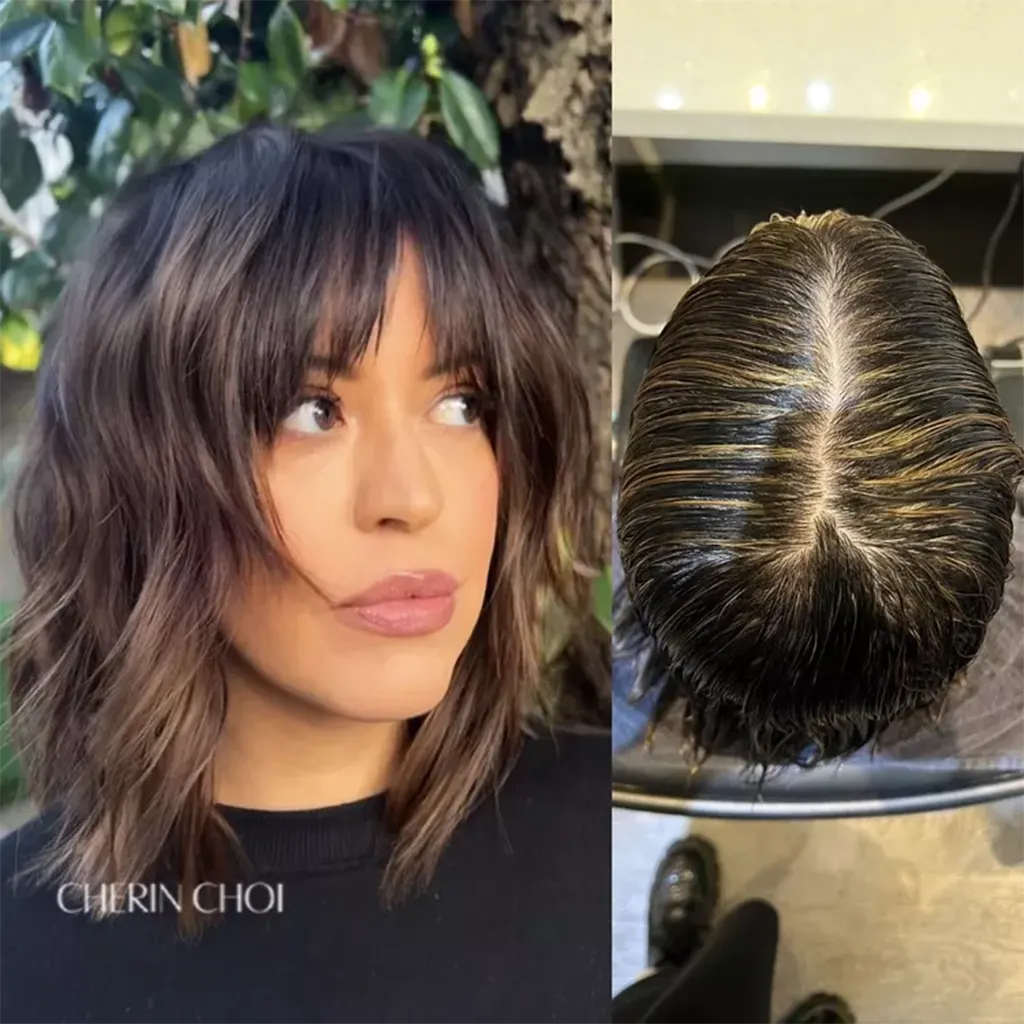 tendências de corte de cabelo feminino médio para 2024