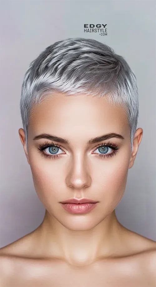 Cortes Buzz Cut Feminino Para Fazer em 2025: Buzz Cut Prateado ou Cinza Cortes Buzz Cut Feminino Para Fazer em 2025: Buzz Cut Prateado ou Cinza