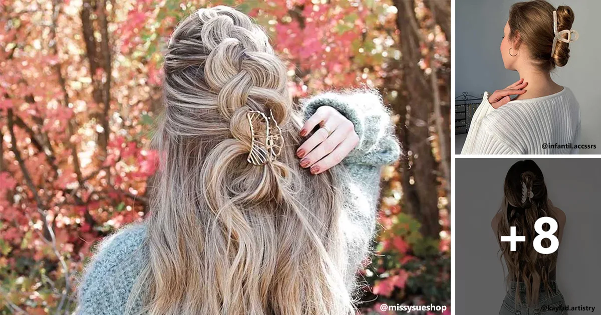 10 Ideias de Penteados com Prendedor de Cabelo Feminino