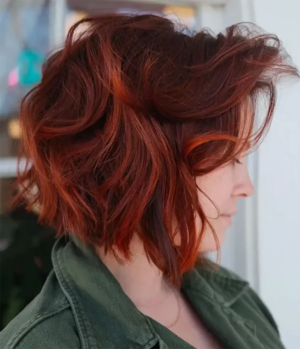 Cabelo Ruivo Dimensional Estilos de Penteados Curtos Ruivos