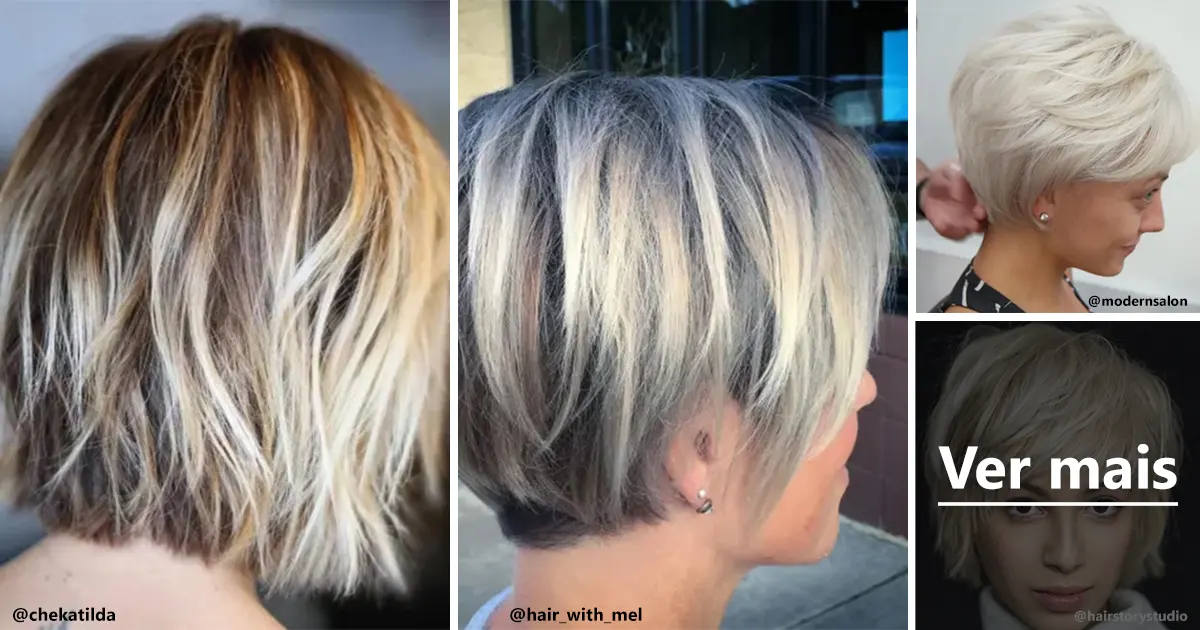 20 Incríveis Corte Curto para Cabelos Finos - Cabelo Curto