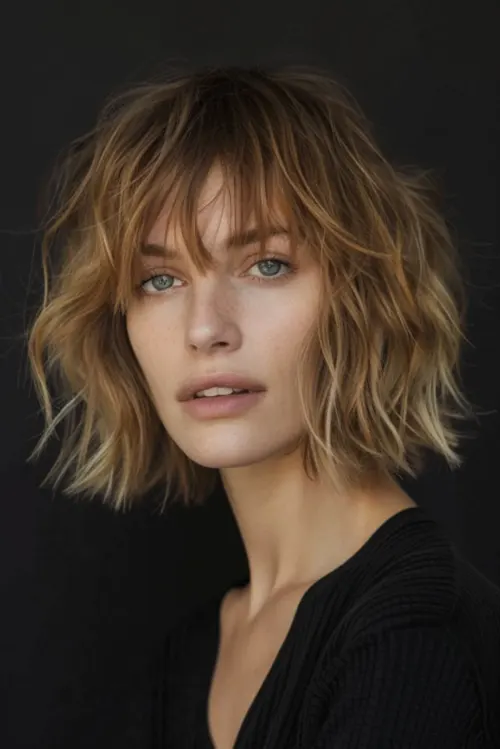Lindo Corte de Cabelo Curto: Shaggy curto Lindo Corte de Cabelo Curto: Shaggy curto