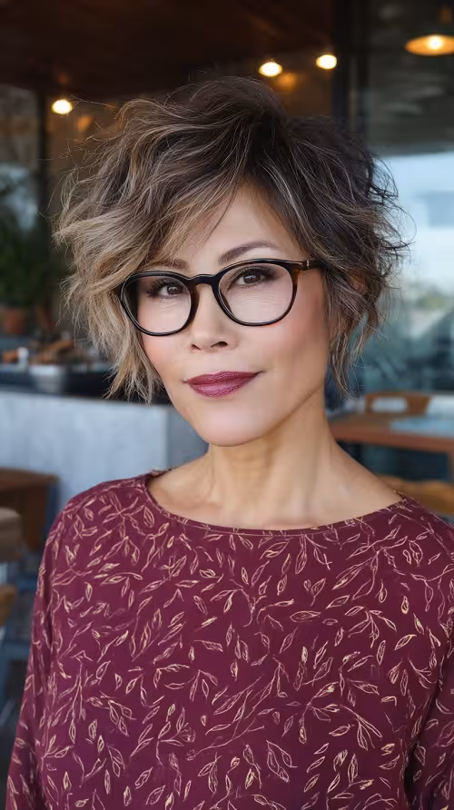 Pixie Wolf Cut Descolado Para Usar em 2026: Wolf Cut Bronde Elegante e Desfiado com Mechas Delicadas