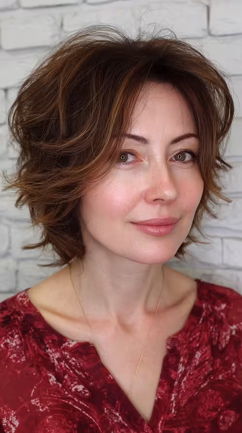 Pixie Wolf Cut Descolado Para Usar em 2026: Wolf Cut Bagunçado Inspirado no Outono