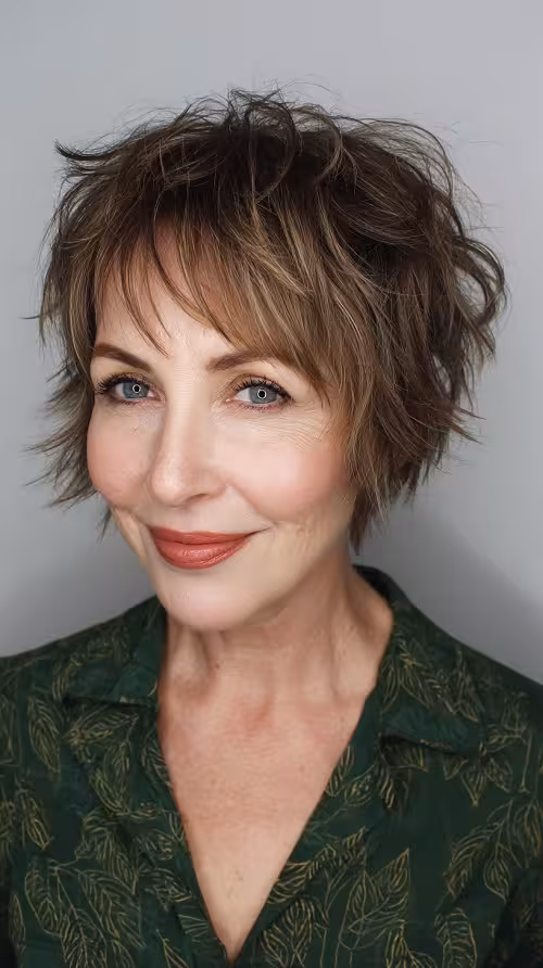 Corte Pixie Wolf Modernos Para Usar em 2026: Bob Texturizado Bagunçado com Franja Wispy